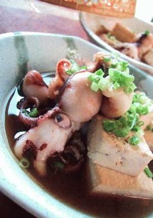 豆腐とイイダコの生姜煮。-レシピのメイン写真