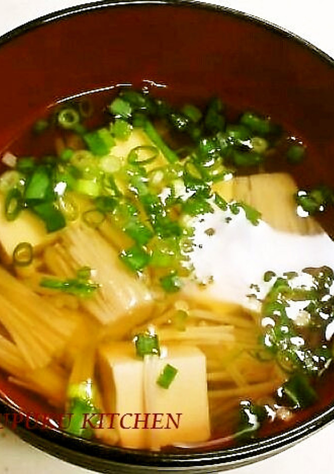 豆腐とえのきだけのおすまし-レシピのメイン写真