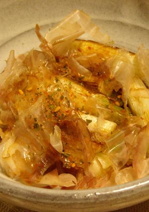 簡単すぎる！焼き長ネギのおかかポン酢♥-レシピのメイン写真