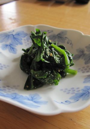 白だしで簡単！ほうれん草のごま和え-レシピのメイン写真