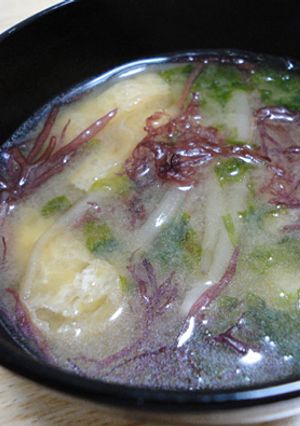 簡単★磯風味★もやしと油揚げのお味噌汁-レシピのメイン写真