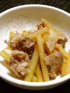 *ルクエdeエコ料理!大根の皮と豚肉煮*-レシピのメイン写真