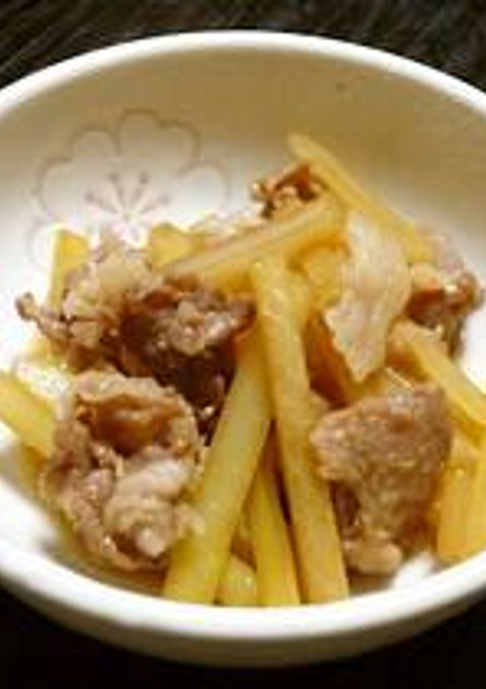 ＊ルクエdeエコ料理！大根の皮と豚肉煮＊-レシピのメイン写真
