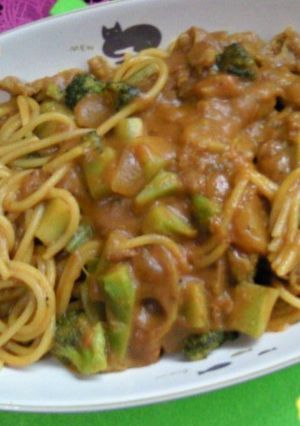 カレーの残り♪　カレーパスタ-レシピのメイン写真