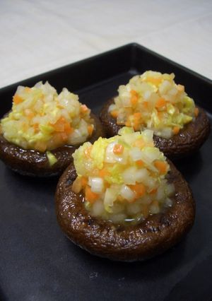 こんもり野菜の椎茸ステーキ-レシピのメイン写真