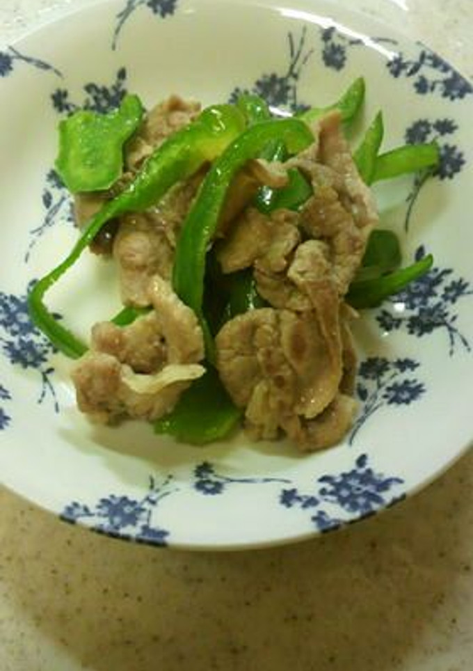 豚肉とピーマン【簡単】洋風炒め♪-レシピのメイン写真