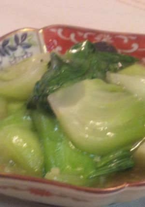 チンゲン菜の　葱生姜炒め-レシピのメイン写真