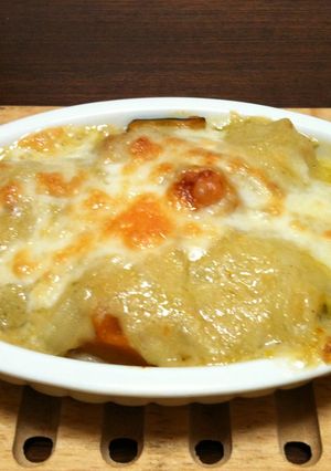 豆乳ホワイトソースのかぼちゃグラタン-レシピのメイン写真