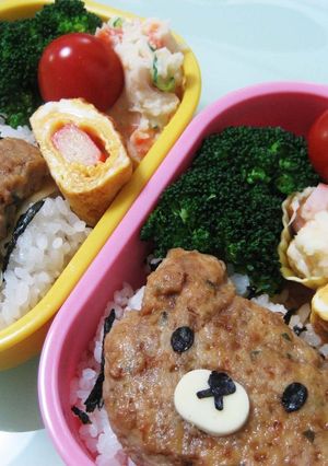 キャラ弁に！くまちゃん♪のつくね-レシピのメイン写真