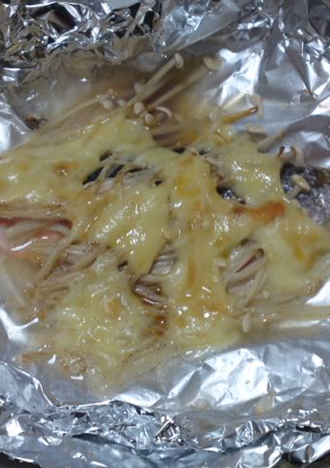 鮭とえのきのホイル包み焼き-レシピのメイン写真