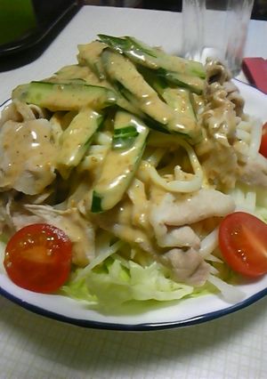 うどんdeサラダ-レシピのメイン写真