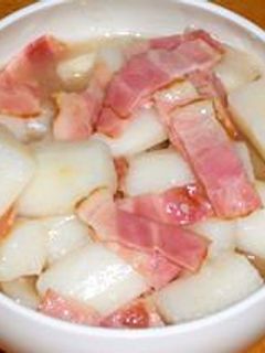 長いもとベーコンの煮物-レシピのメイン写真