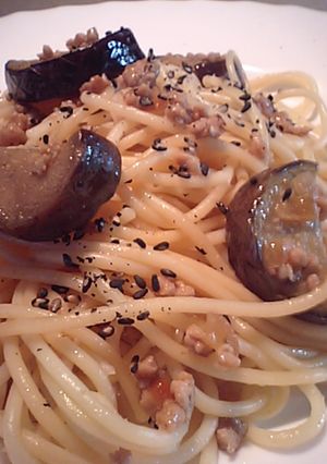 簡単！　肉味噌パスタ-レシピのメイン写真