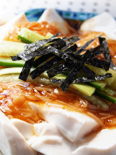 お豆腐のなめ茸のせ-レシピのメイン写真