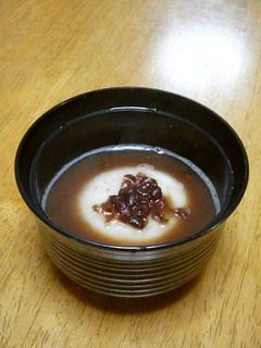 *ルクエde粒あん+パック餅=ぜんざい!-レシピのメイン写真