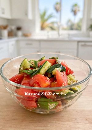 大葉薫る！夏野菜の中華サラダ-レシピのメイン写真