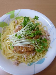 ツナとなめたけの和風パスタ-レシピのメイン写真