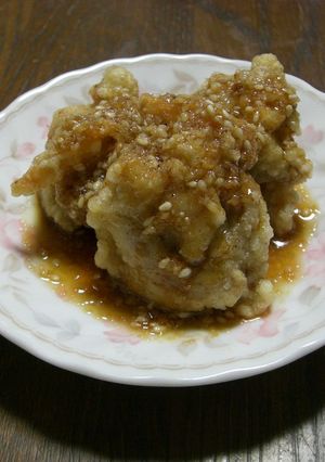 ごまだれで食べるから揚げ-レシピのメイン写真