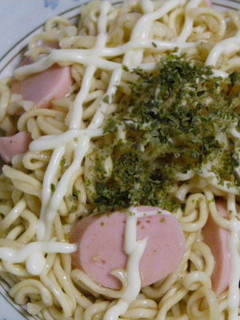 レンジで簡単おさかなソーセージで焼きそば-レシピのメイン写真