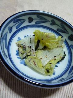 ゆで白菜のふりかけ和え-レシピのメイン写真