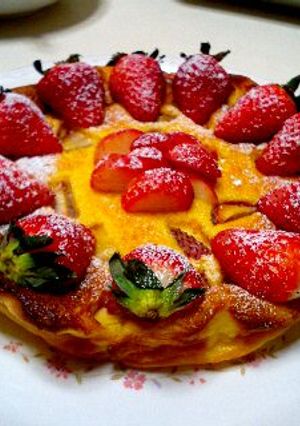 混ぜるだけ～！苺のチーズケーキ♡-レシピのメイン写真