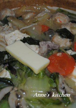 これおいしい!味噌バターにんにく鍋-レシピのメイン写真