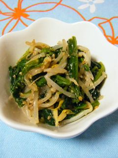 ほうれん草ともやしの胡麻和え-レシピのメイン写真
