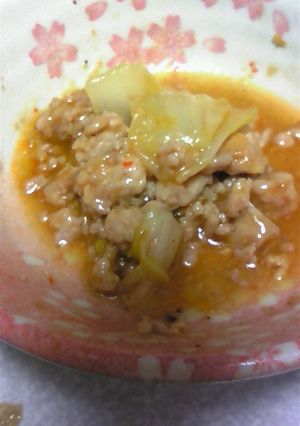 白菜とひき肉だけ(^O^)おいしいよ-レシピのメイン写真