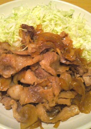 しょうが焼き　特盛です♪-レシピのメイン写真
