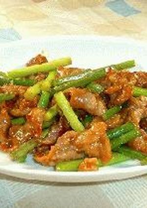 豚肉と芽にんにくの味噌炒め-レシピのメイン写真