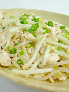 もやしと鶏ひき肉のゆずこしょう炒め-レシピのメイン写真