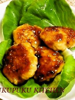 鶏つくね☆照り焼きハンバーグ風-レシピのメイン写真