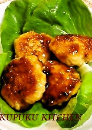 鶏つくね☆照り焼きハンバーグ風-レシピのメイン写真