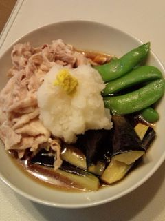 揚げだしなすに豚シャブのっけ-レシピのメイン写真