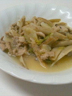 白菜・ごぼう・豚肉のほっこり煮-レシピのメイン写真