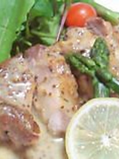 簡単!チキンソテーのマスタードソース♪-レシピのメイン写真