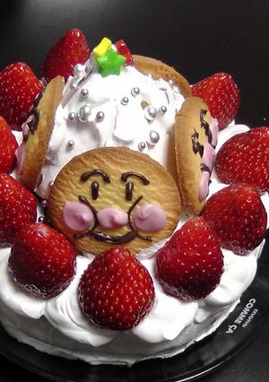 アンパンマンのクリスマスツリーケーキ-レシピのメイン写真