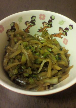 大根の皮と茎･葉の炒め煮-レシピのメイン写真