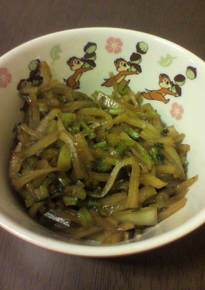 大根の皮と茎･葉の炒め煮-レシピのメイン写真