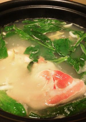 改訂版生姜たっぷり ほうれん草と豚肉の鍋-レシピのメイン写真