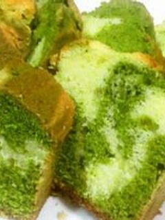 パウンドケーキ 抹茶マーブル-レシピのメイン写真