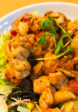 かんたん版●鶏肉のトマト缶炒め-レシピのメイン写真