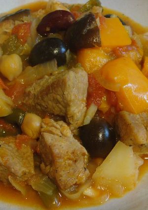 豚肉と豆のピリ辛トマト煮込み-レシピのメイン写真