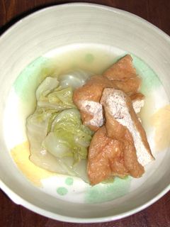 白菜とお揚げの煮物-レシピのメイン写真