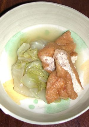 白菜とお揚げの煮物-レシピのメイン写真
