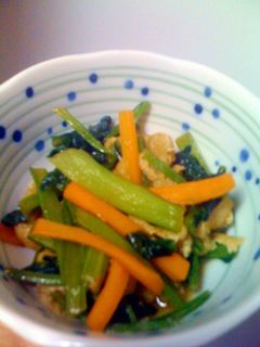 スピード料理☆小松菜の炒り煮-レシピのメイン写真