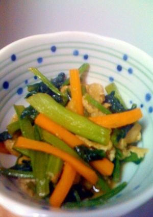 スピード料理☆小松菜の炒り煮-レシピのメイン写真