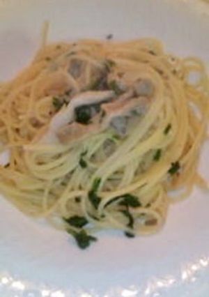 春菊の和風パスタ-レシピのメイン写真
