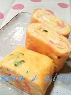 ✿カイワレとハムの卵焼き✿お弁当にも♫-レシピのメイン写真