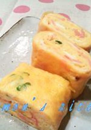 ✿カイワレとハムの卵焼き✿お弁当にも♫-レシピのメイン写真